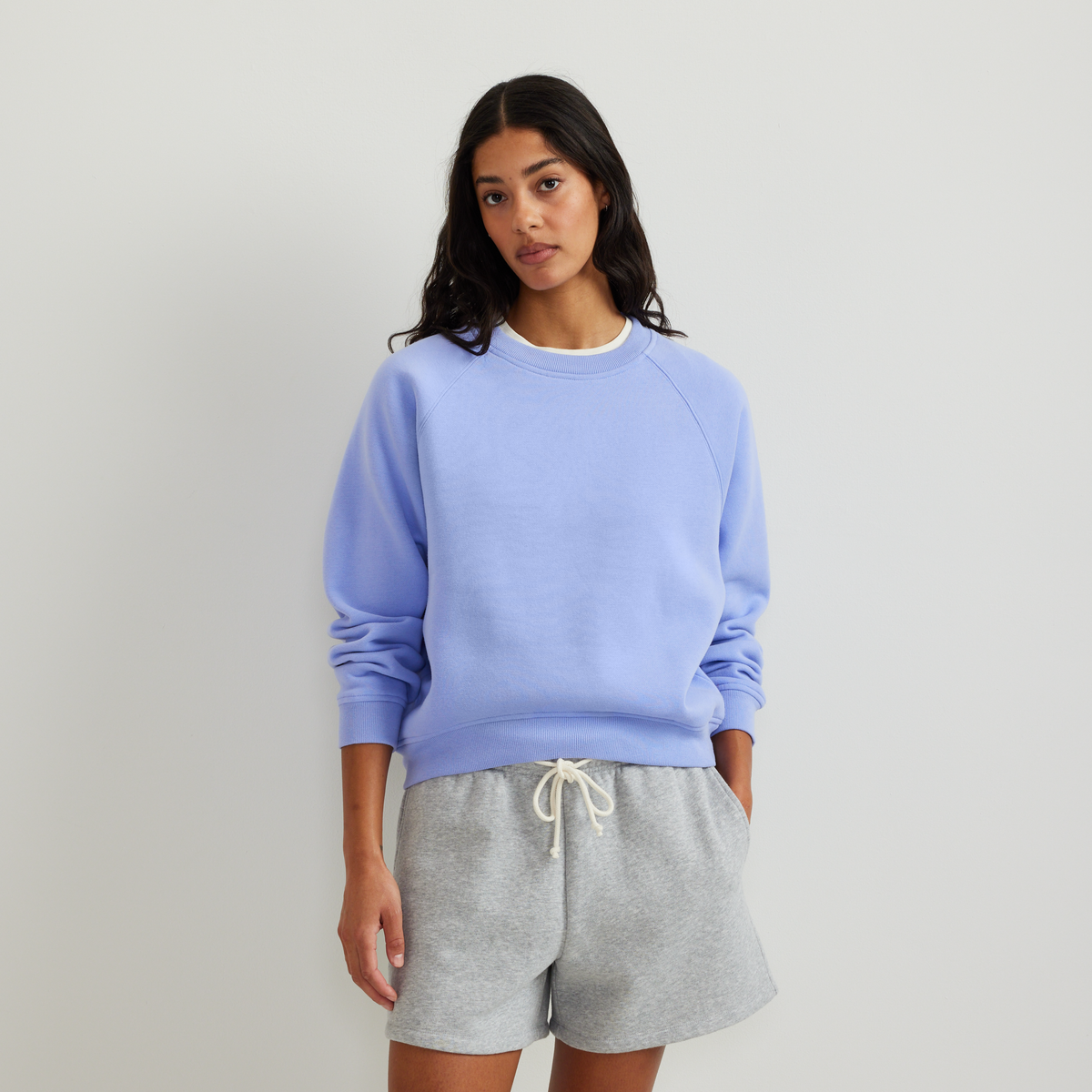 Women's Vintage Soft Crew Sweatshirt-Dusty Lavendar-Regular-C1