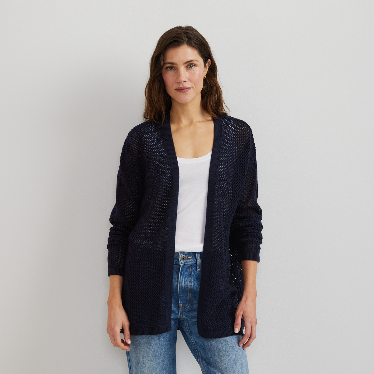 Women's Open-Front Cardigan-Brook-Regular-C1