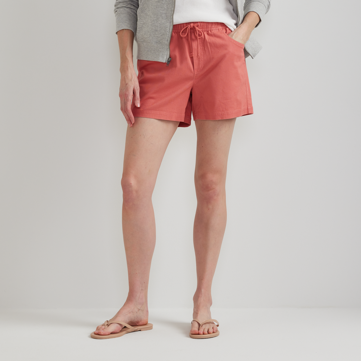 Women's Softened Legend Wash Relaxed Shorts-Tangelo-Regular-C1