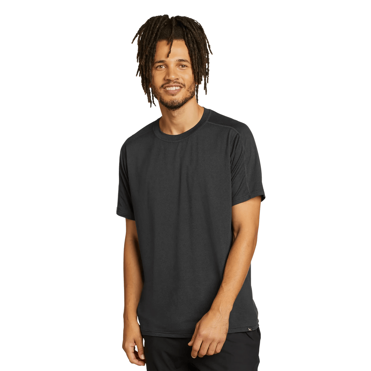 Men's Mountain Trek Short-Sleeve T-Shirt-Charcoal Htr-Regular-3