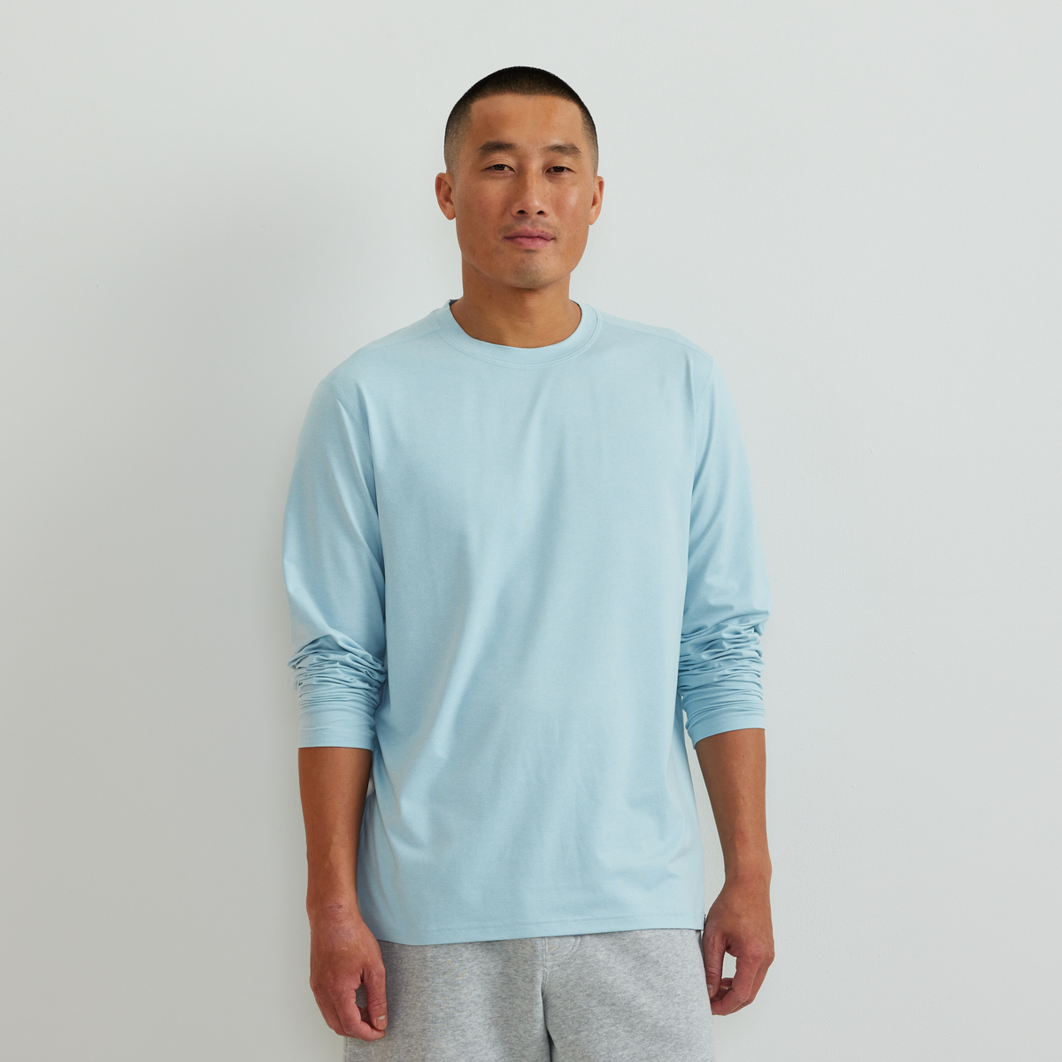 Men's Mountain Trek Long-Sleeve Shirt-Light Blue-Regular-C1