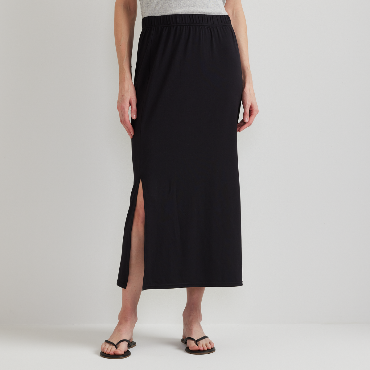 Women's Sightseer Knit Skirt-Black-Regular-C1