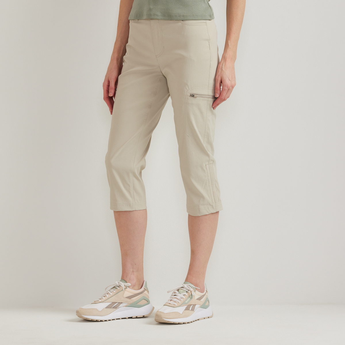 Women's Guide Pro High Rise Capri-Pumice-Regular-C1