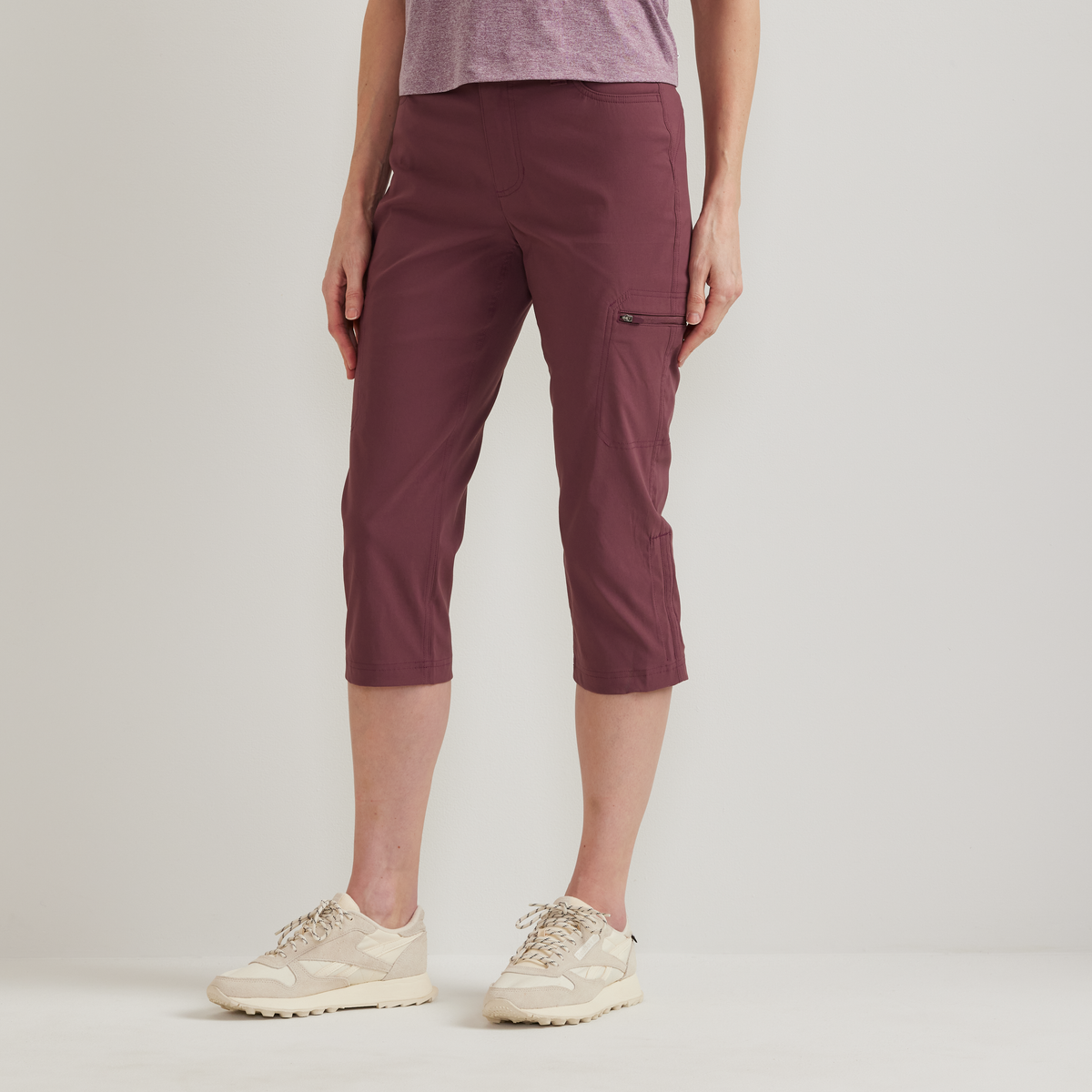 Women's Guide Pro High Rise Capri-Plumwine-Regular-C1