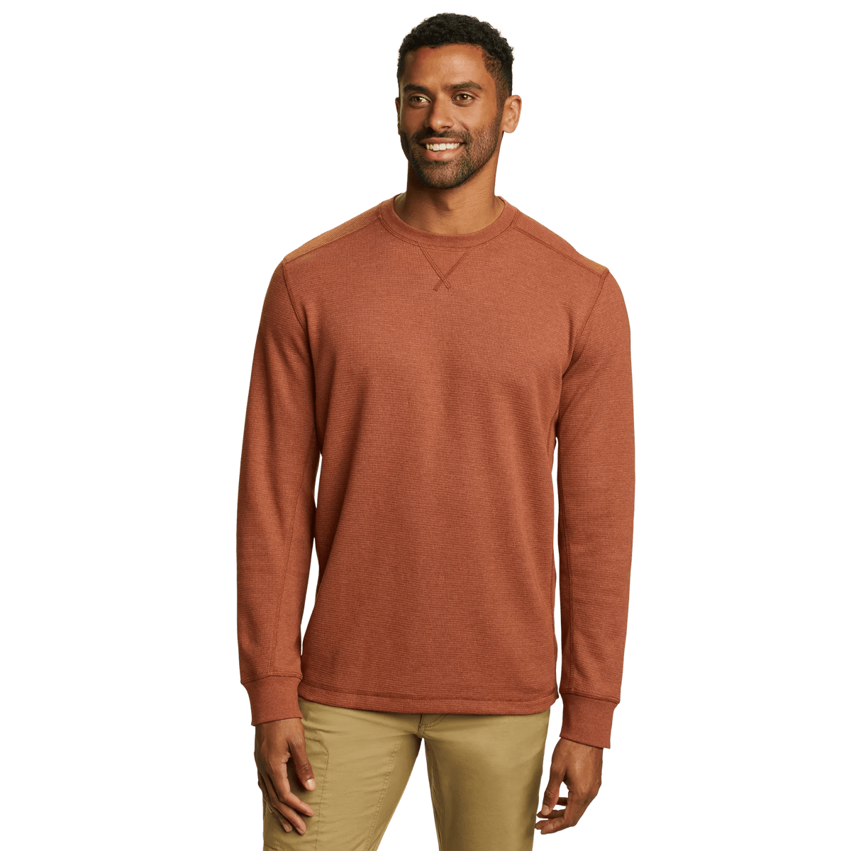 Men's Eddie's Favorite Ultrasoft Thermal Crew-Paprika-Regular-3