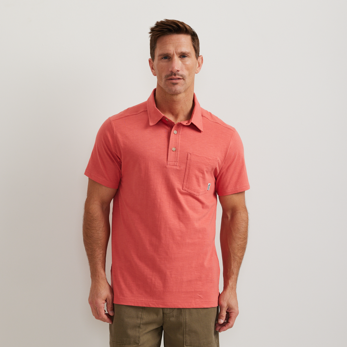 Men's New Baja Polo Shirt-Tangelo-Regular-C1