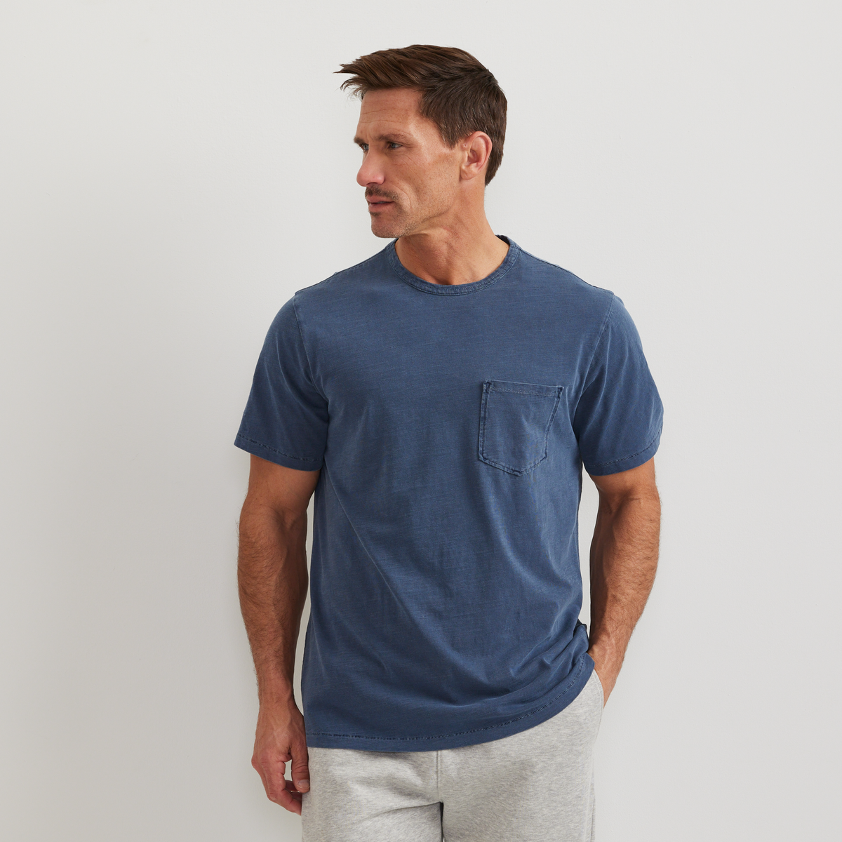 Men's Sunwashed Cotton T-Shirt-Dusk-Regular-C1