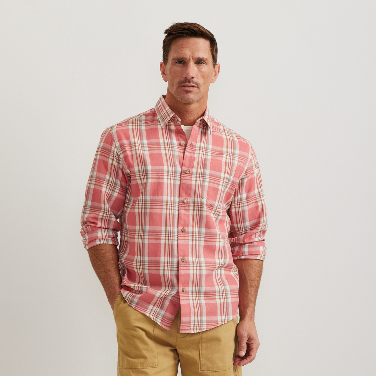 Men's Tidelands Shirt-Tangelo-Regular-C1