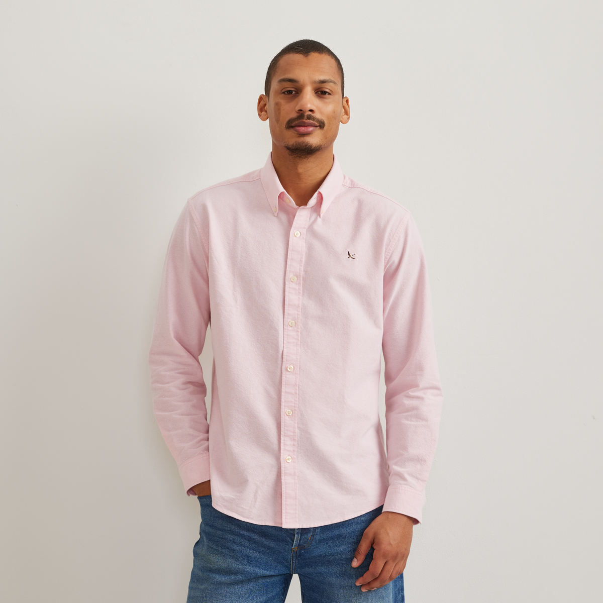 Men's Eddie's Oxford Shirt-Lt Berry-Regular-C1
