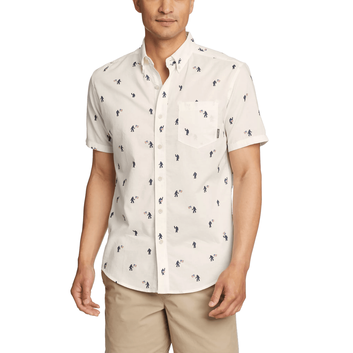 Men's SS Baja Shirt-Lt Ivory-Regular-C1