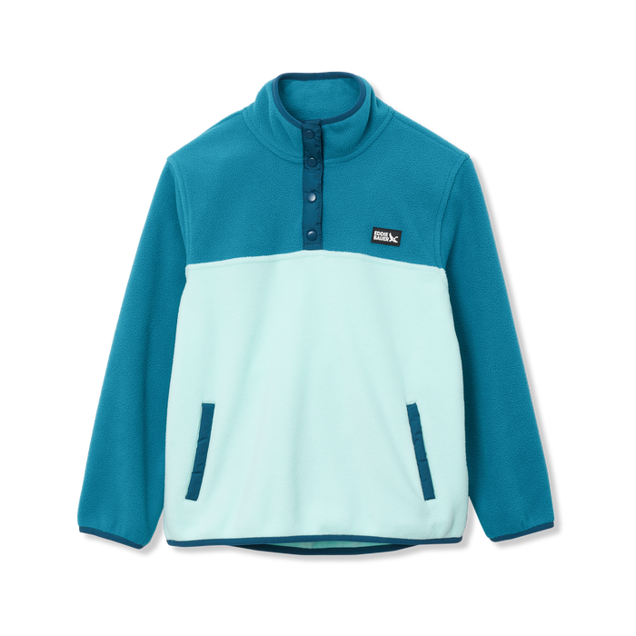 Girls Quest Fleece Snap Neck Pullover