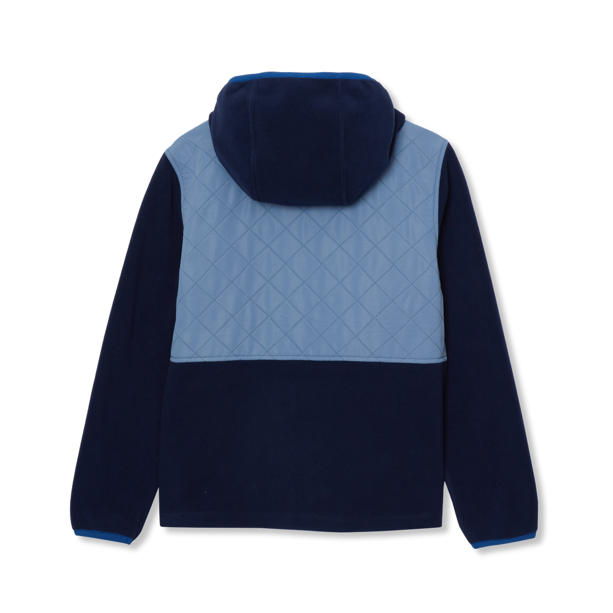 Kids' Mixed Media Fleece Jacket-Peacoat-2