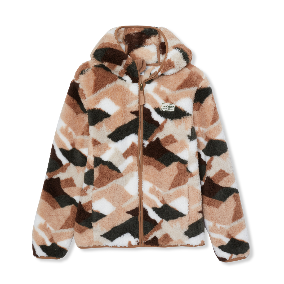 Kids' Hooded Quest Plush Fleece Jacket - Print-Silver Lining-7