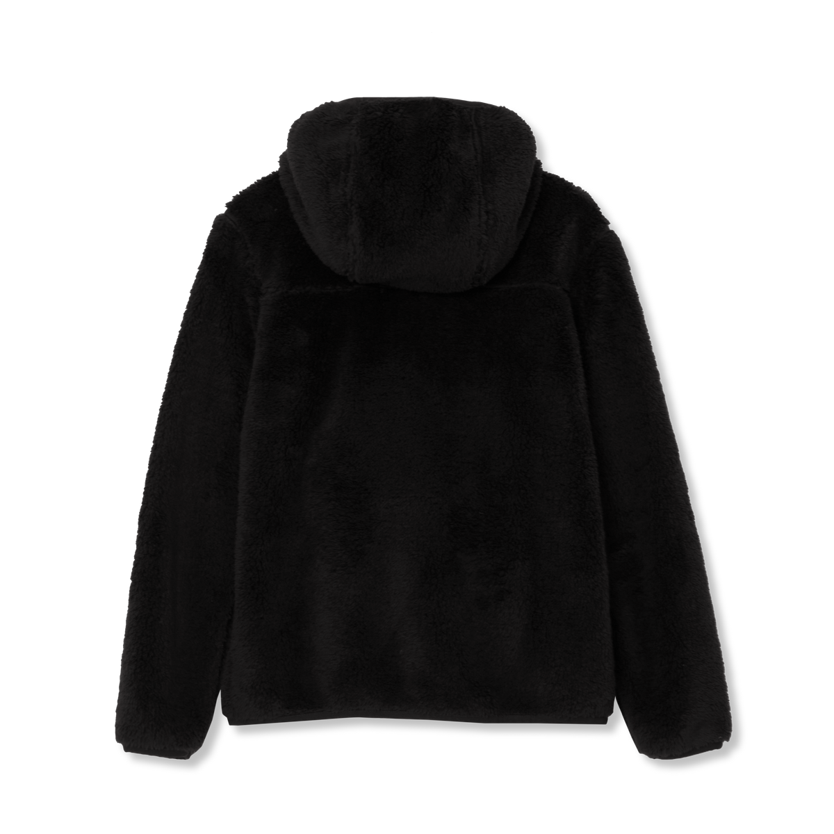 Kids' Hooded Quest Plush Fleece Jacket-Black Onyx-2