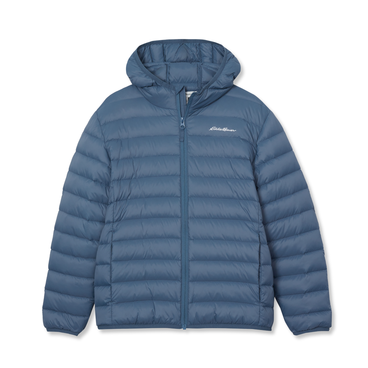 Down Hooded JKT-China Blue-7