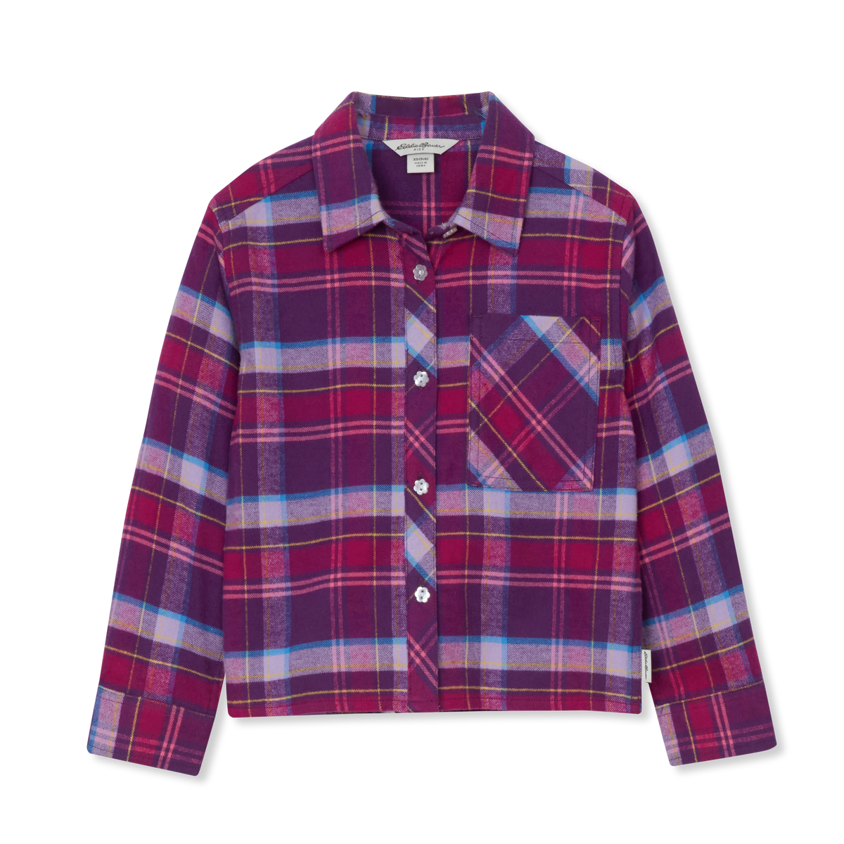 Girls' Favorite Flannel Shirt-Imperial Purple-7