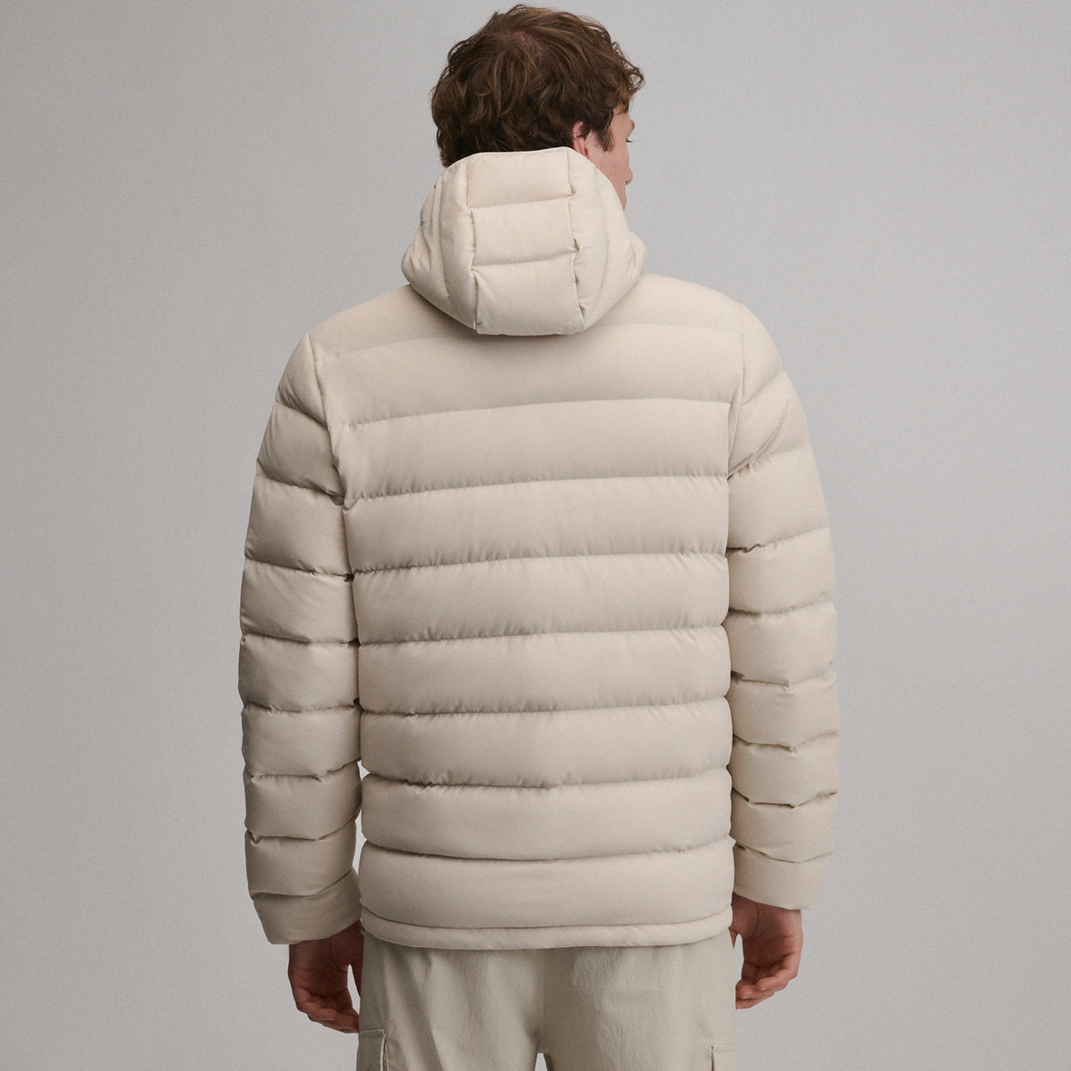 EB Stretch Down Hooded Jacket-Jute-12