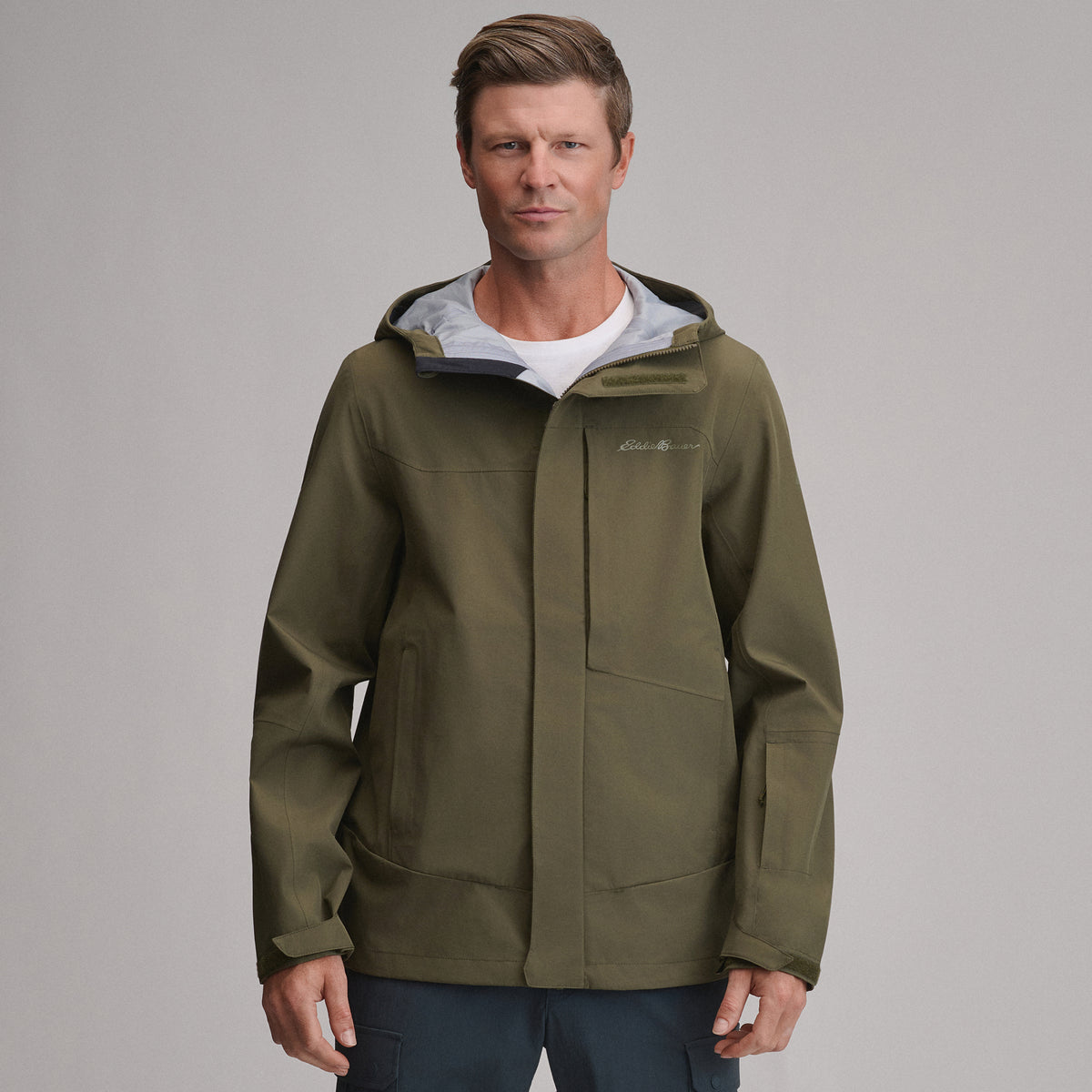 Men's Chair Six Shell Jacket-Dark Fatigue-15