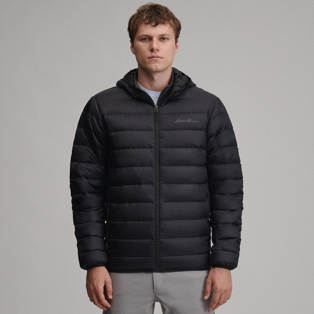 Cirruslite Down Hooded Jacket-Black-1