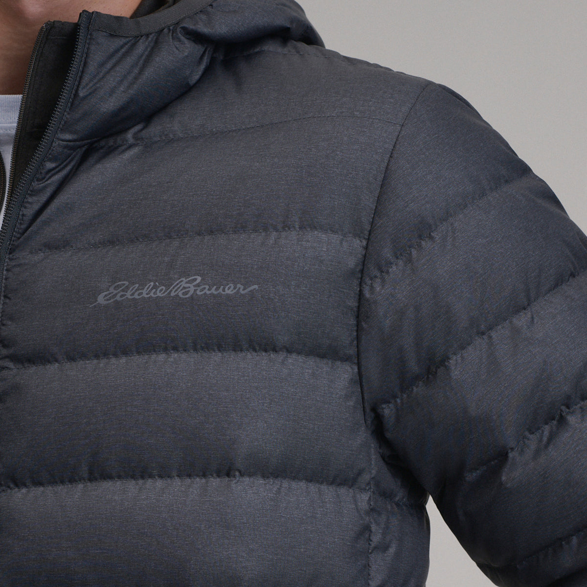 Cirruslite Down Hooded Jacket-Dark Smoke Heather-23