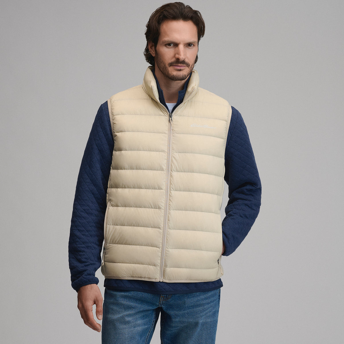 Men's CirrusLite Down Vest-Jute-11