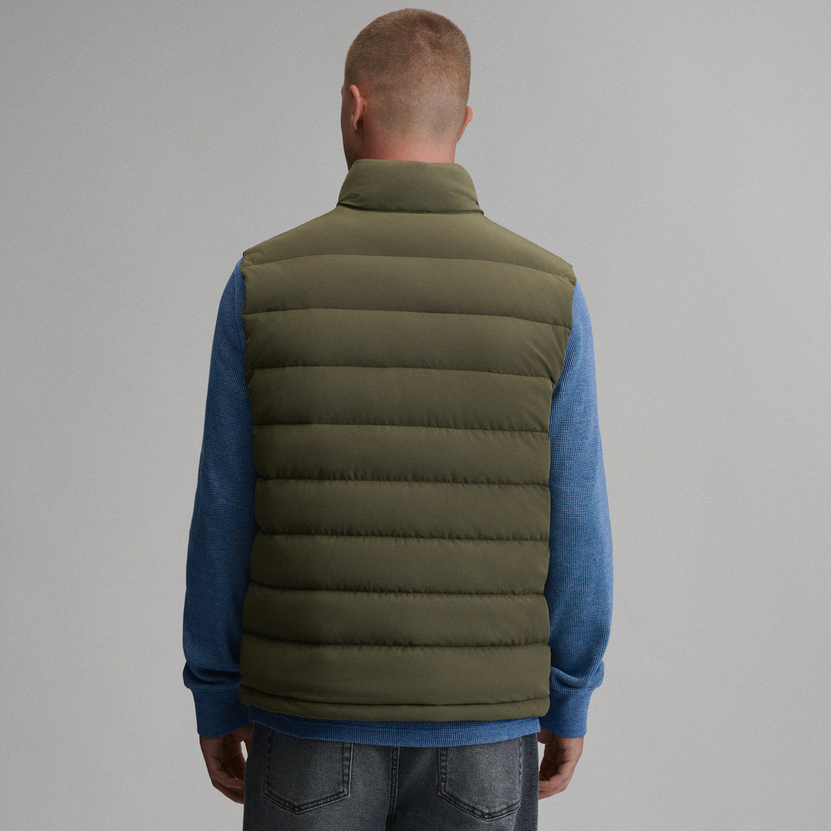 Men's EB Stretch Down Vest-Dark Fatigue-7