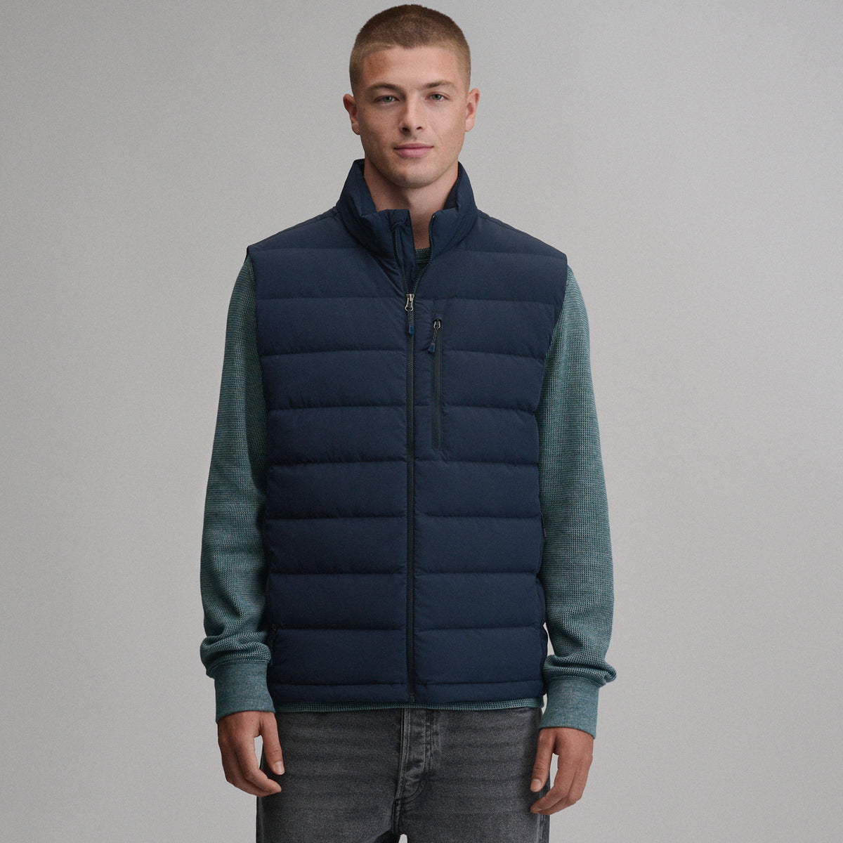 Men's EB Stretch Down Vest-Storm-16