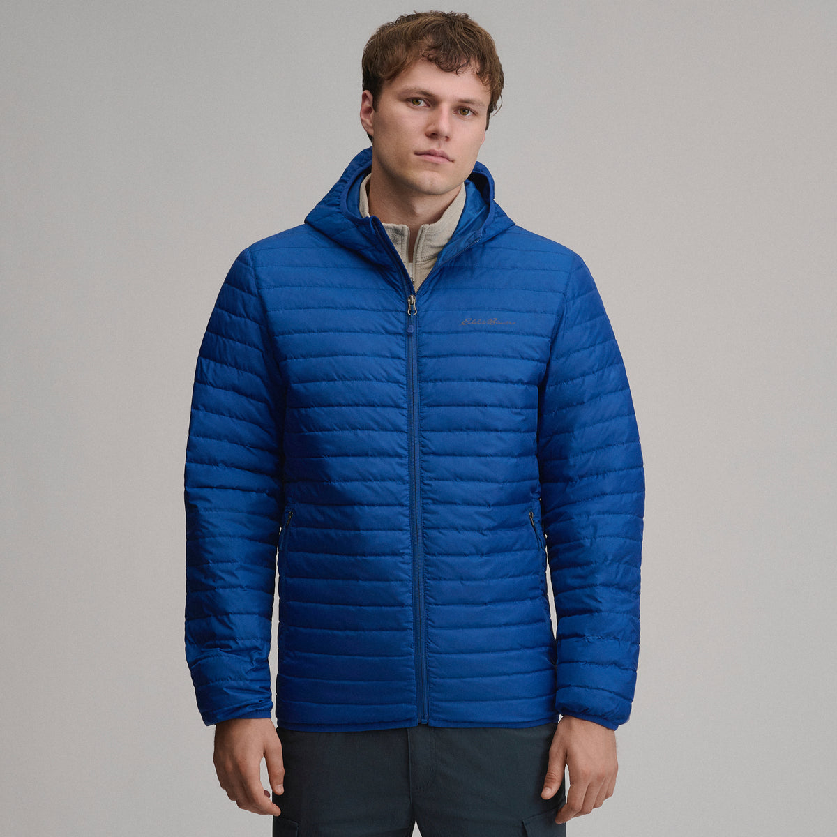 Jacket Microlight Hooded-Royal-1