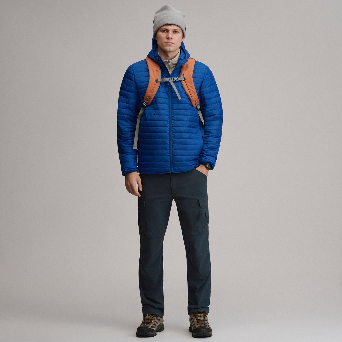 Jacket Microlight Hooded-Royal-5