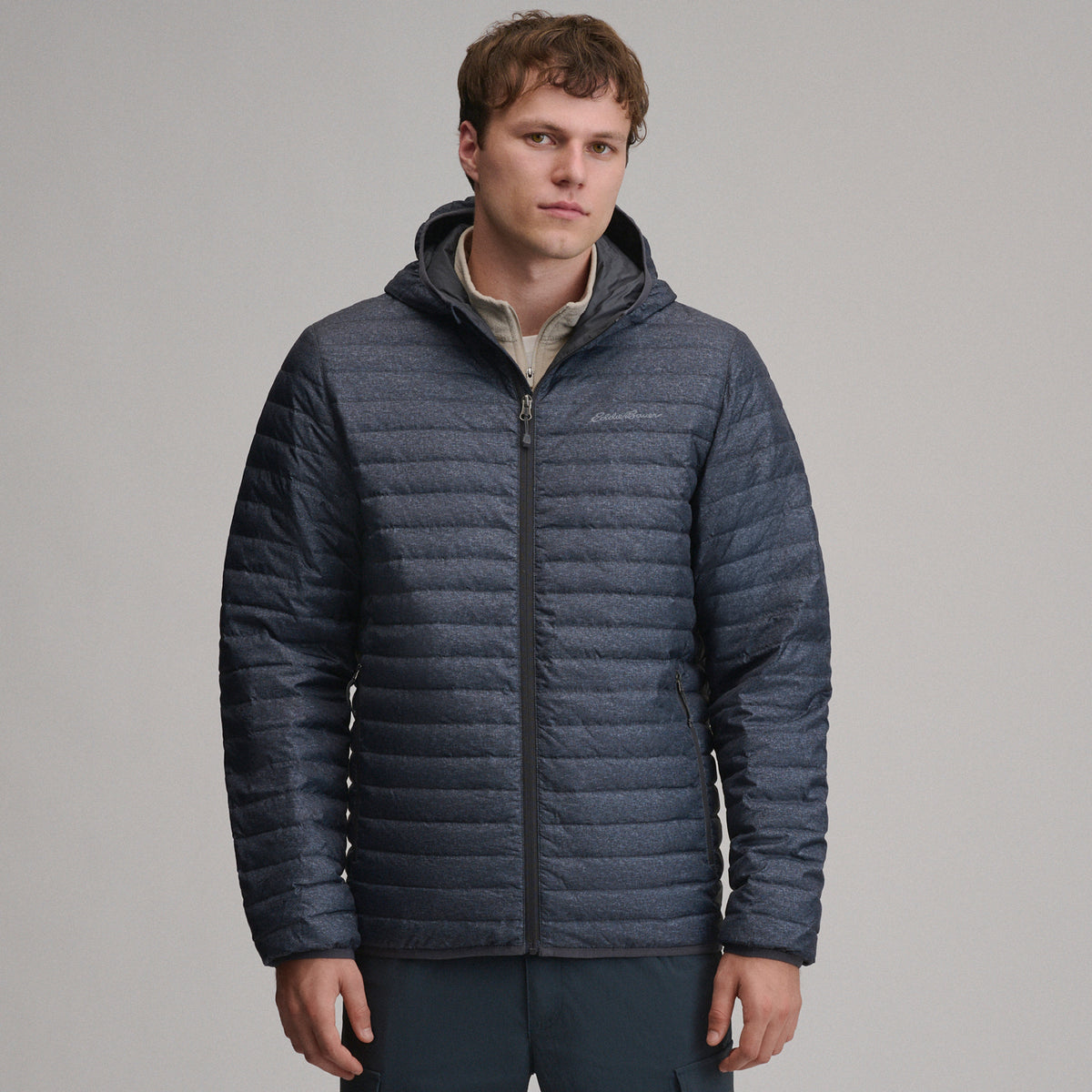 Jacket Microlight Hooded-Carbon Heather-6