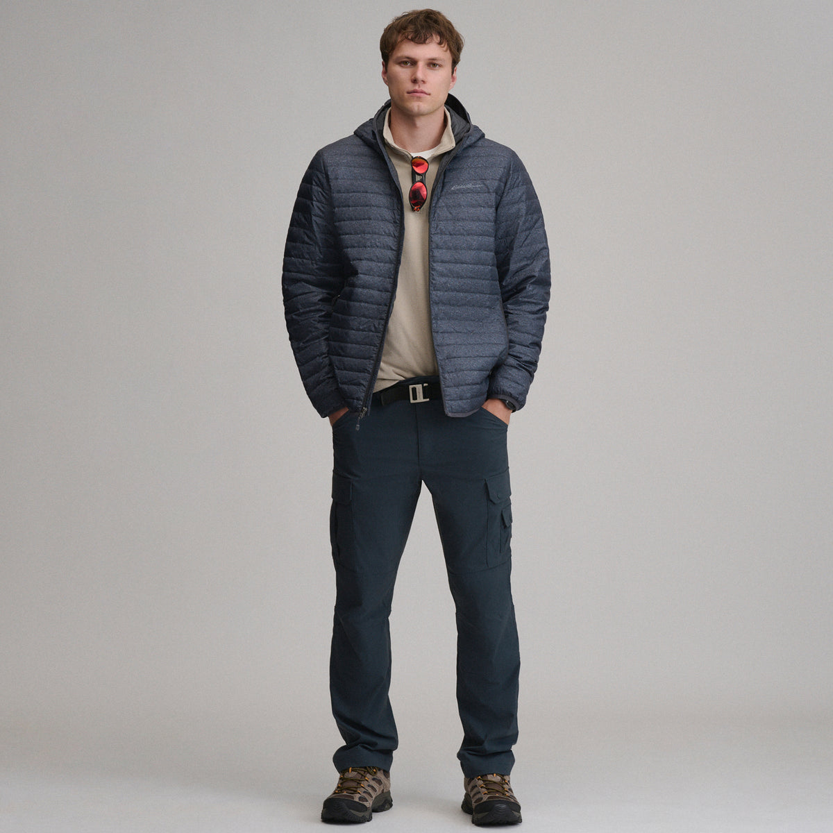 Jacket Microlight Hooded-Carbon Heather-9
