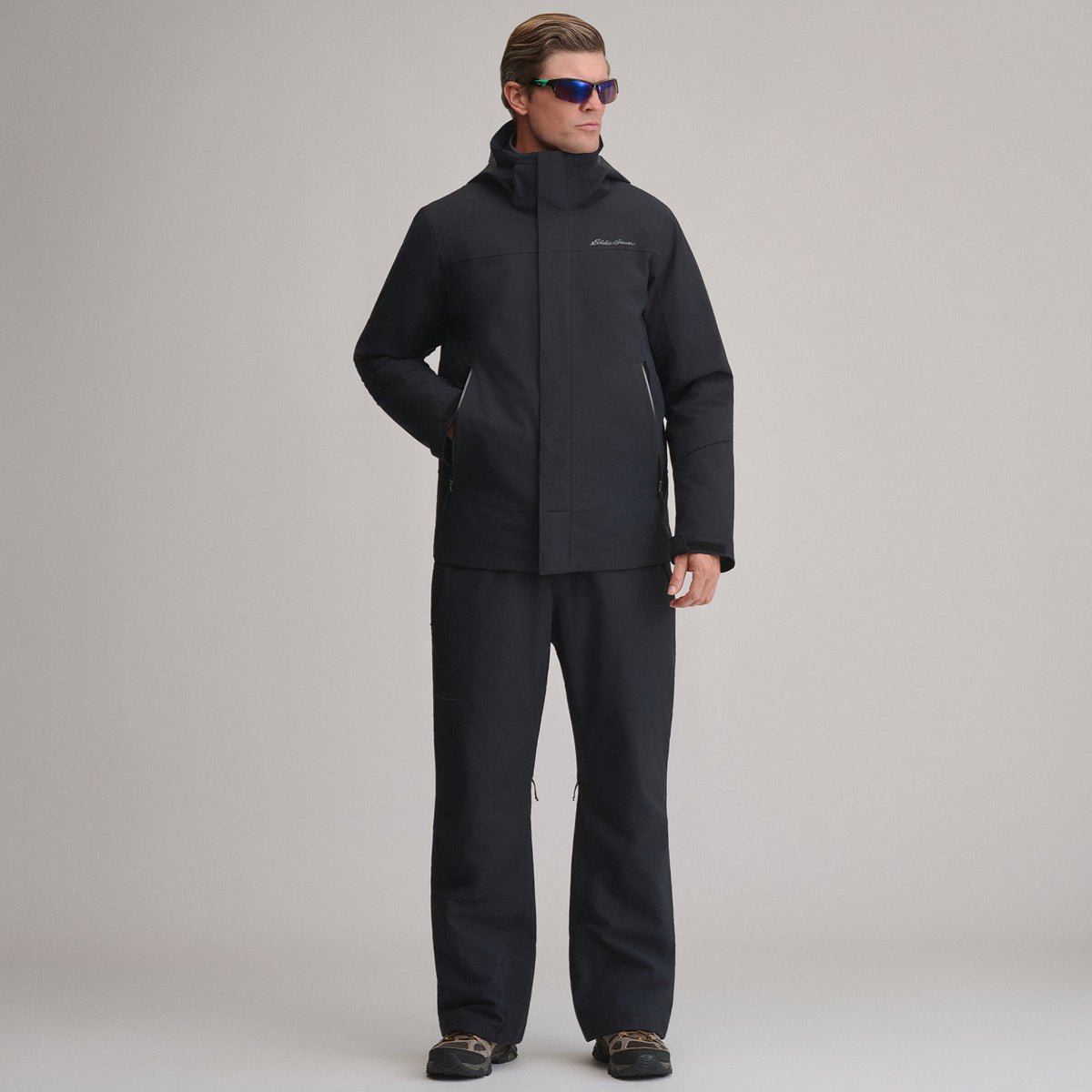 Men's Powder Search 2.0 3-In-1 Waterproof Down Ski Jacket-Black-6