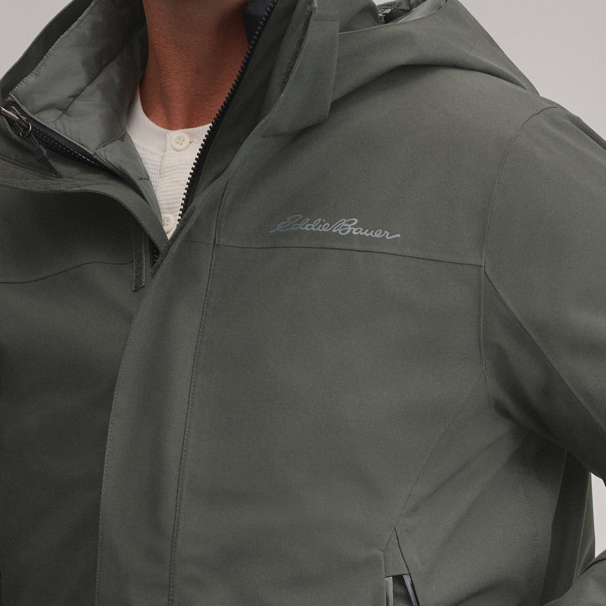 Men's Powder Search 2.0 3-In-1 Waterproof Down Ski Jacket-Carbon-5