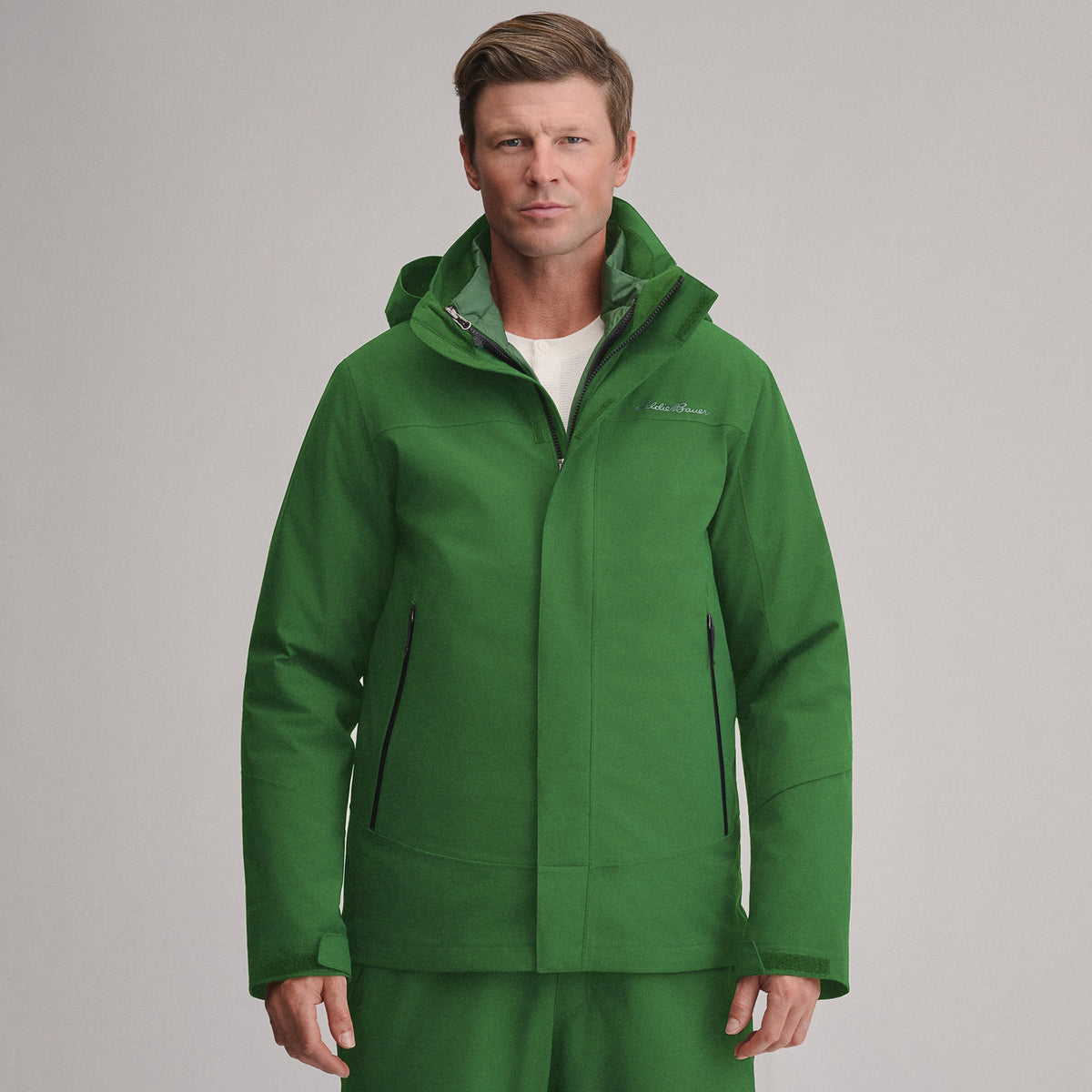 Men's Powder Search 2.0 3-In-1 Waterproof Down Ski Jacket-Guide Green-7