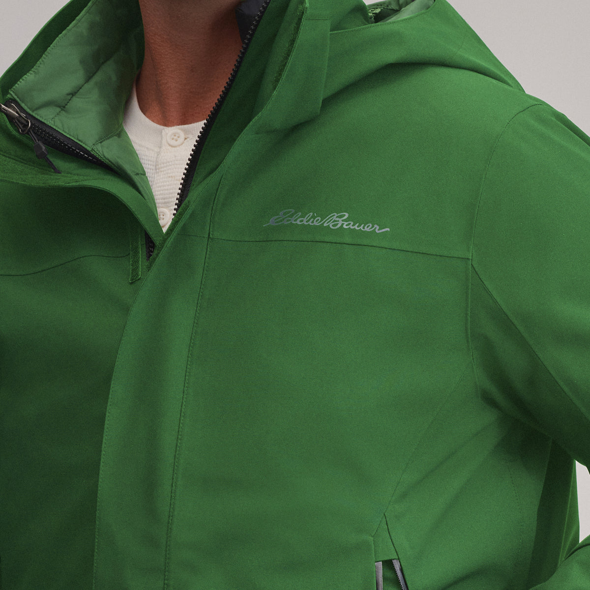 Men's Powder Search 2.0 3-In-1 Waterproof Down Ski Jacket-Guide Green-11