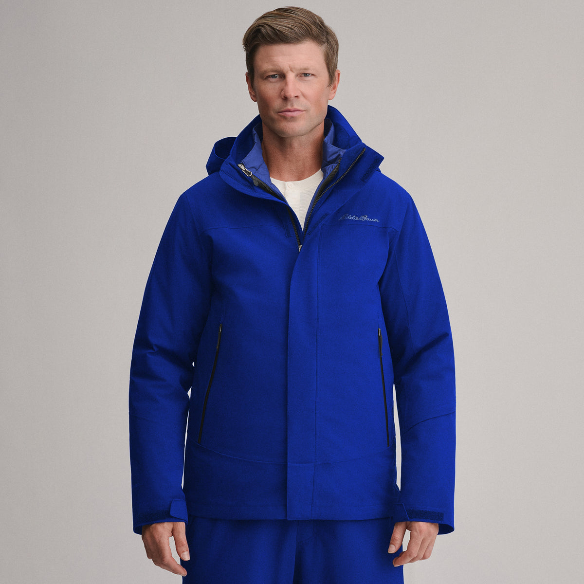 Men's Powder Search 2.0 3-In-1 Waterproof Down Ski Jacket-Whistle Blue-13