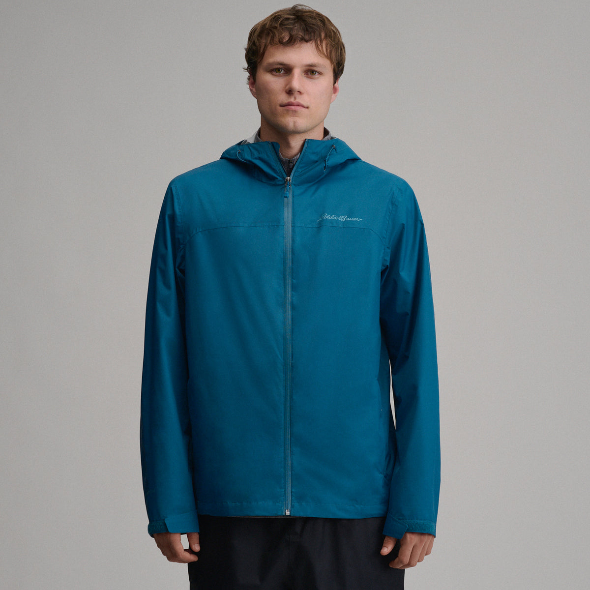 Men's RipPac® Pro Waterproof Hooded Rain Jacket-Meridian Blue-1
