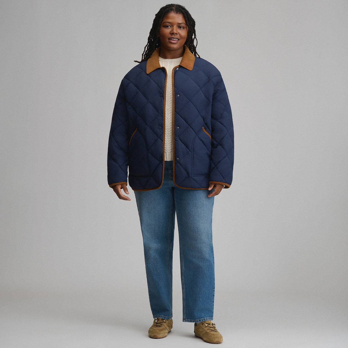 Women's Insulated Long Barn Coat-Brook-4