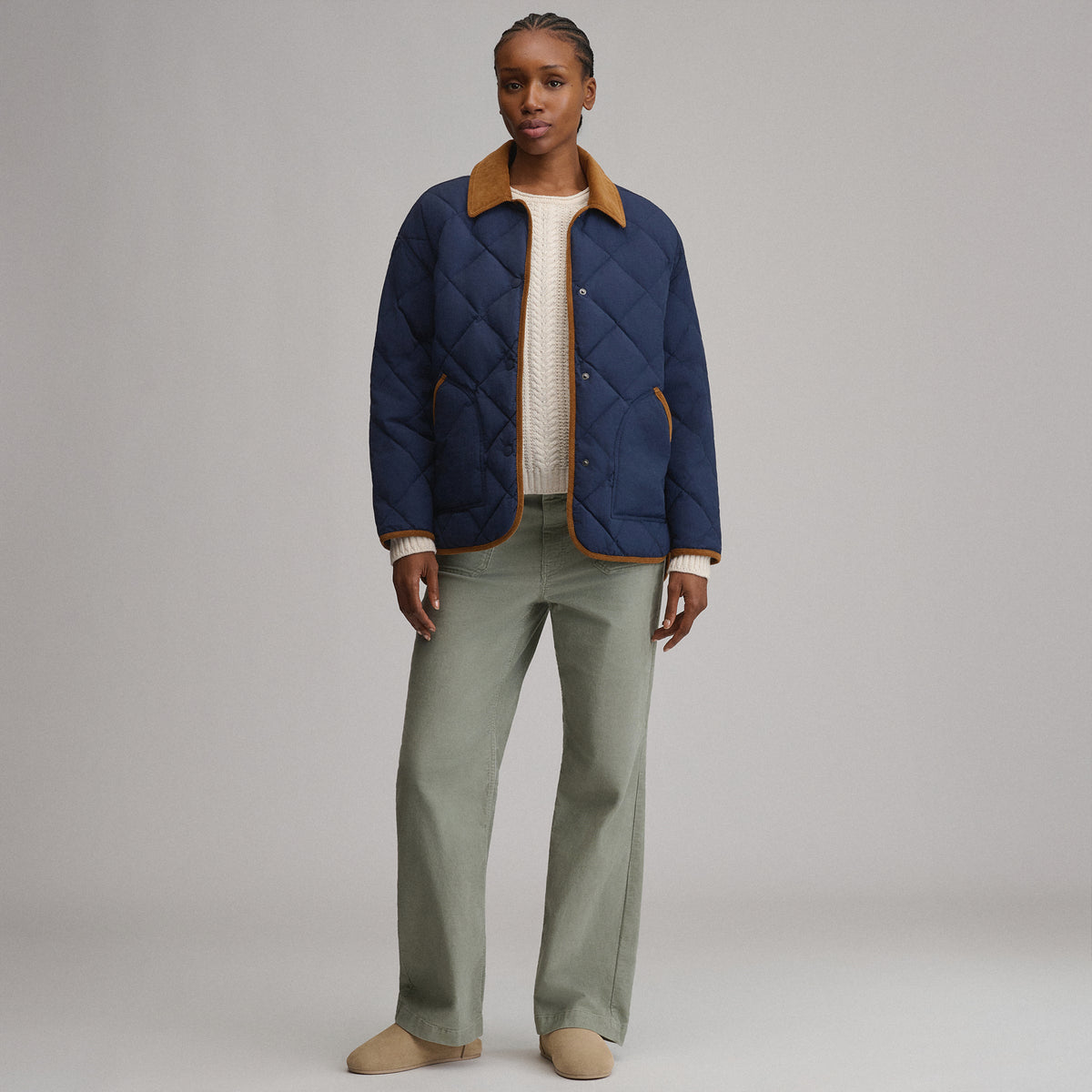 Women's Insulated Long Barn Coat-Brook-4