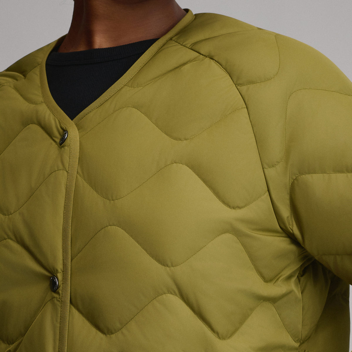 Women's Shaw Collarless Jacket-Seaweed-7