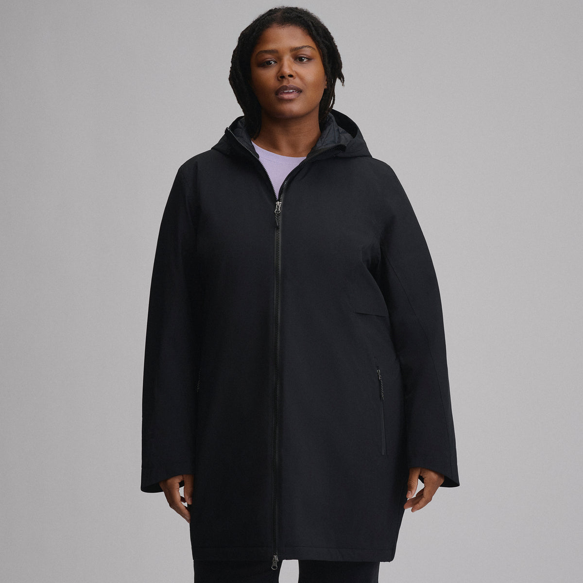 Women's Cloud Cap Stretch Insulated Parka-Black-1