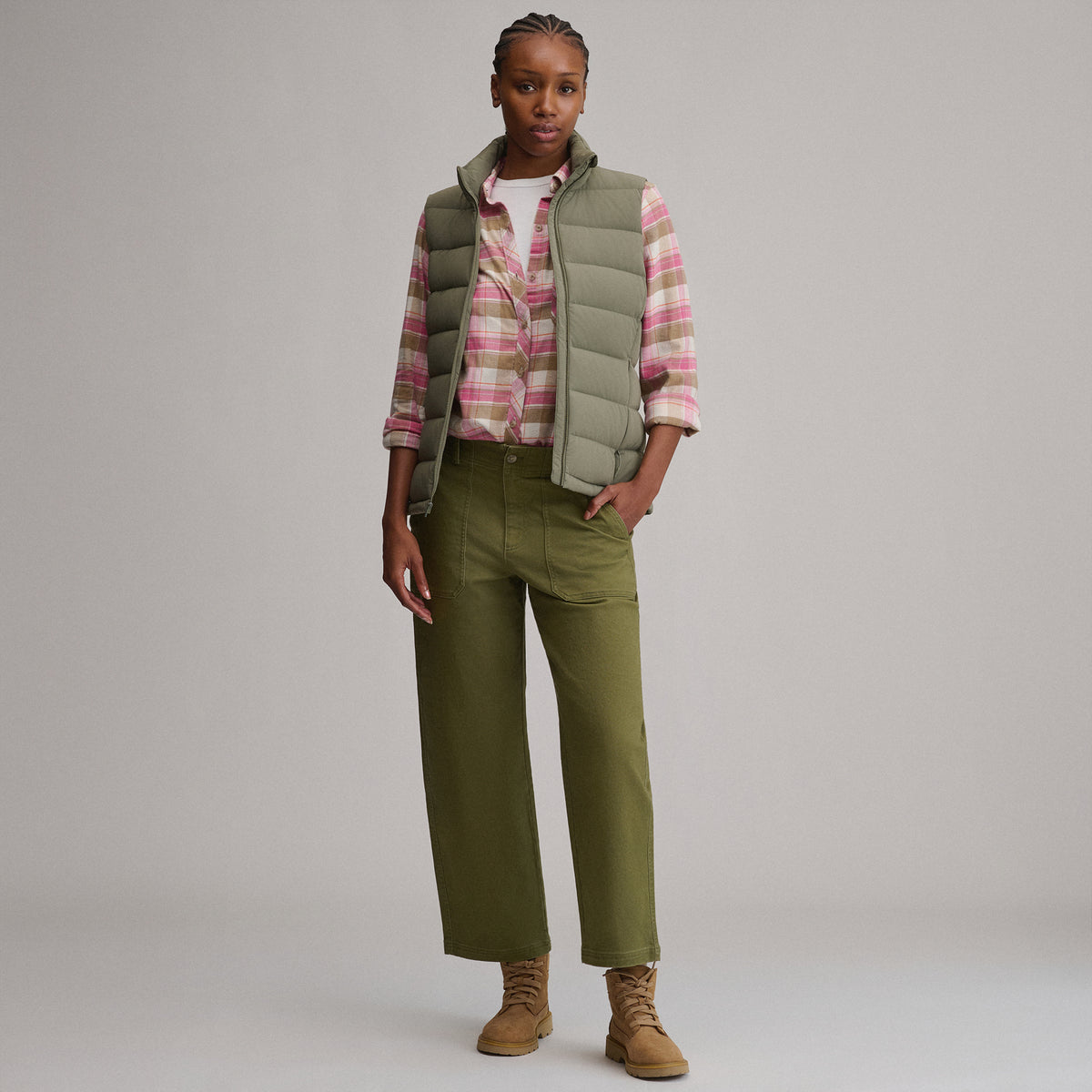 Women's EB Stretch Down Vest-Sprig-8