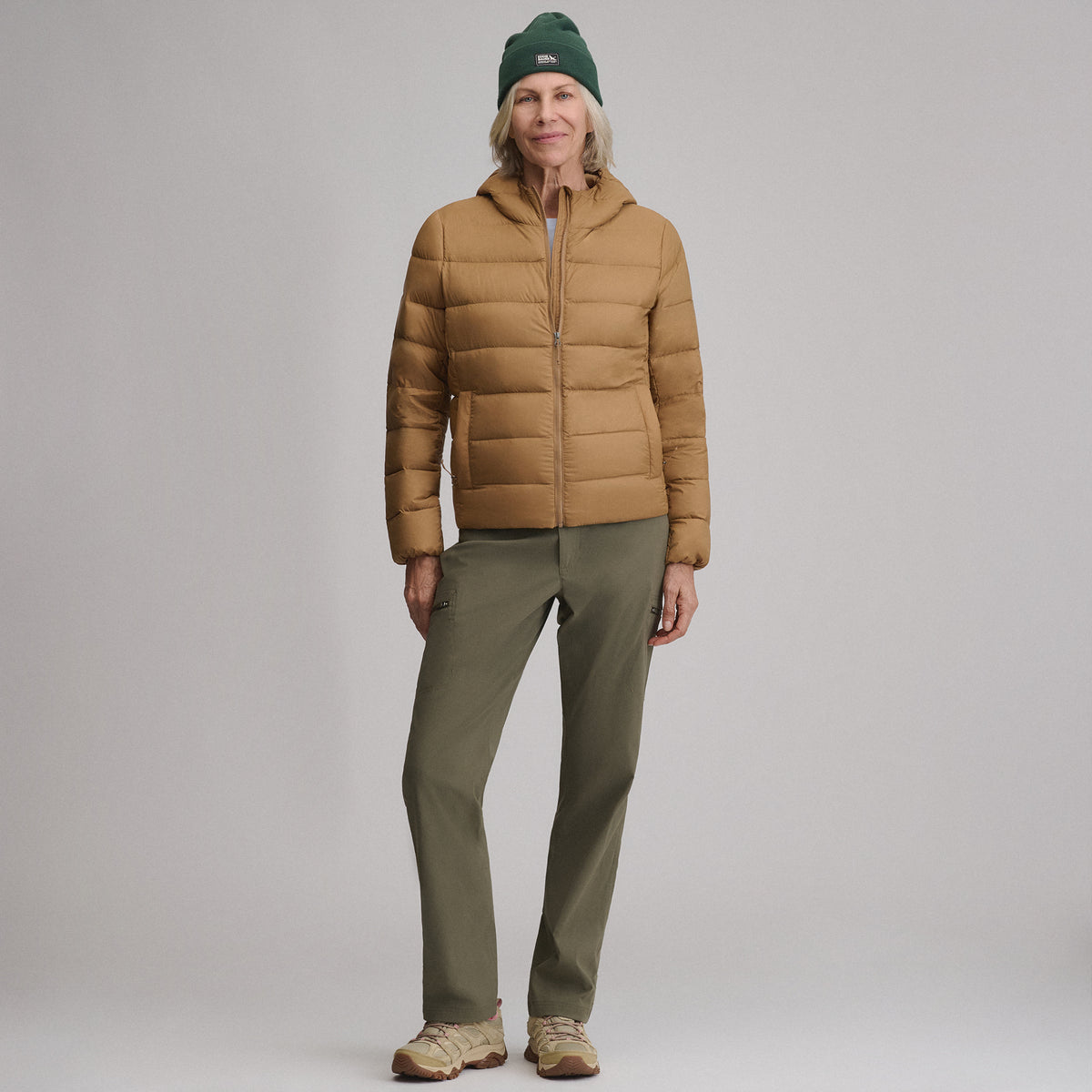Hoodie Cirruslite Down-Camel-11