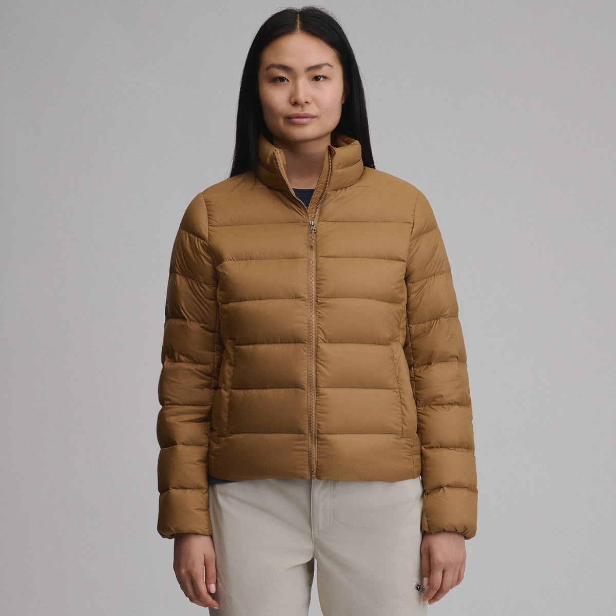 Women's CirrusLite Down Jacket-Camel-9