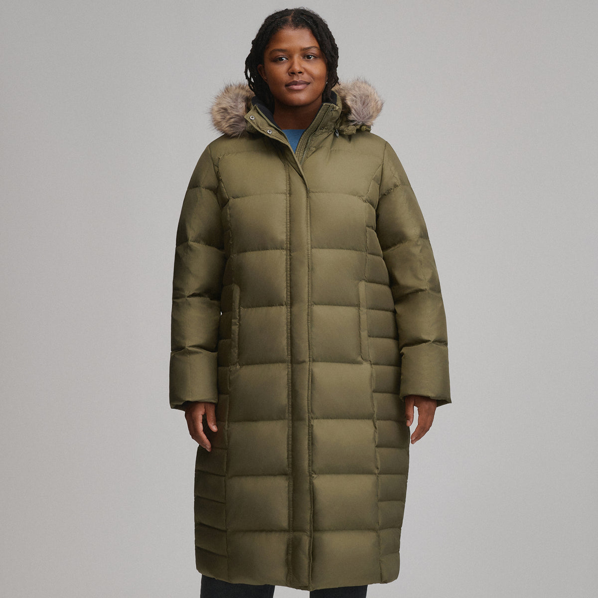 Women's Lodge Down Duffle Jacket-Alder-1