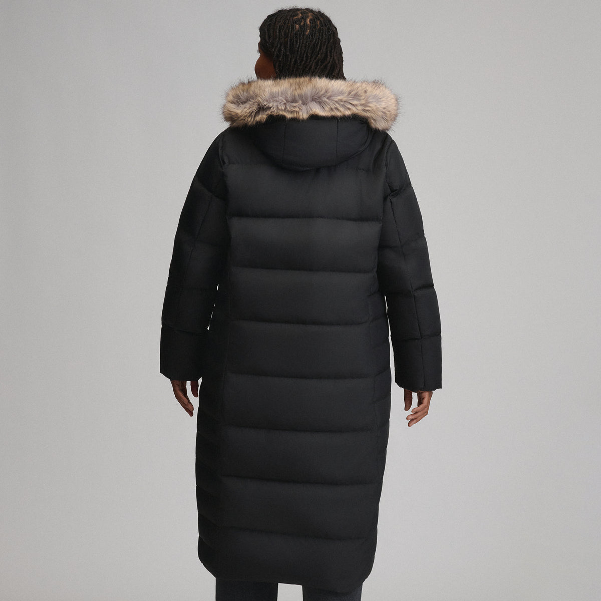 Women's Lodge Down Duffle Jacket-Black-7
