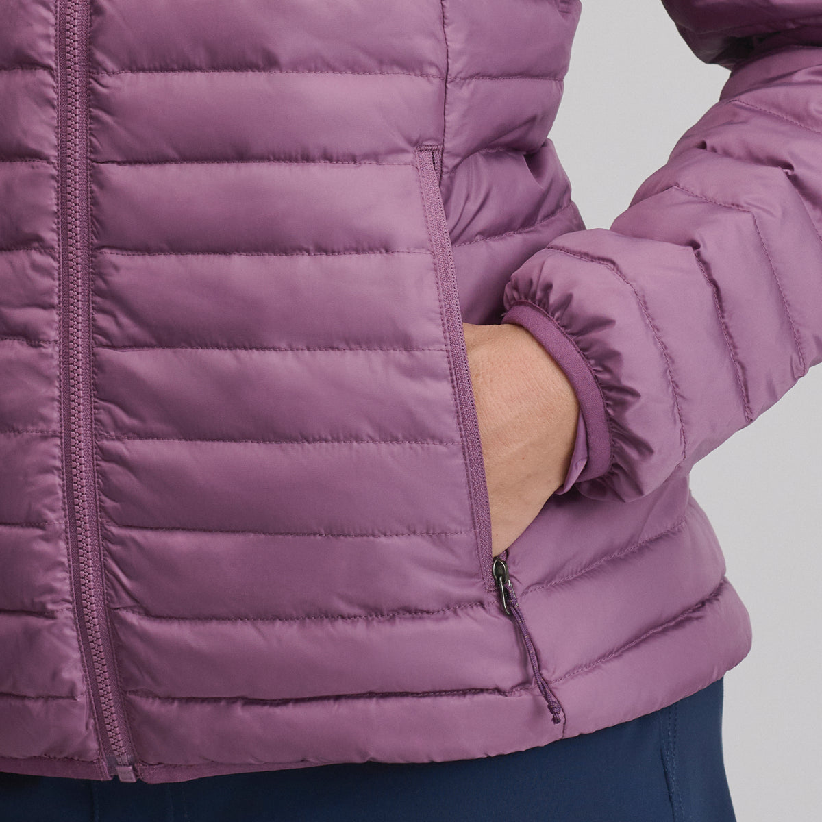 Microlight Hooded Down Jacket-Deep Wisteria-3