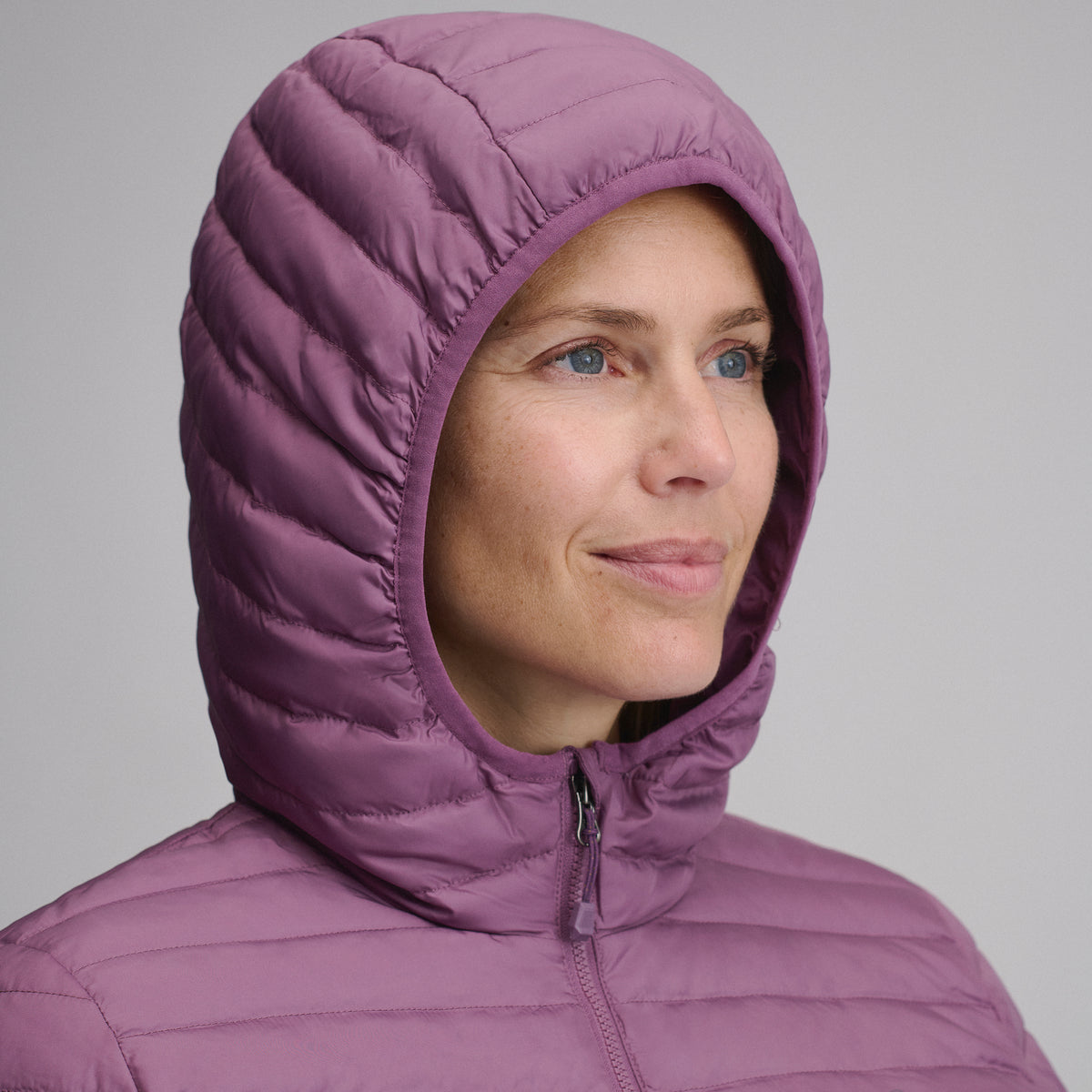 Microlight Hooded Down Jacket-Deep Wisteria-4