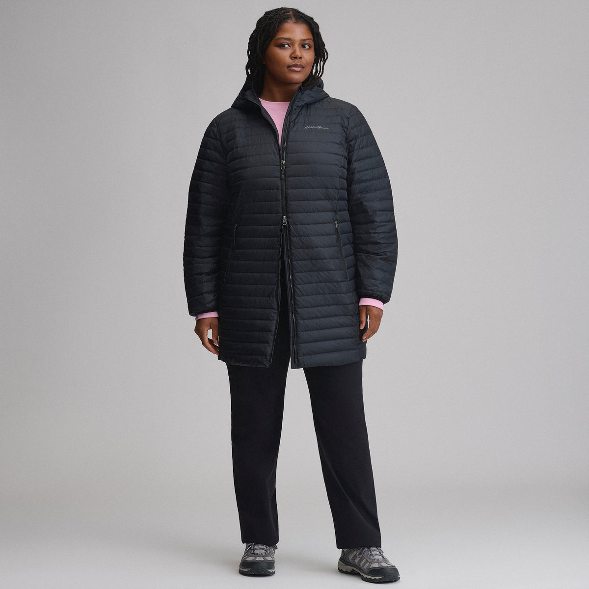 Women's Microlight Parka-Black-16