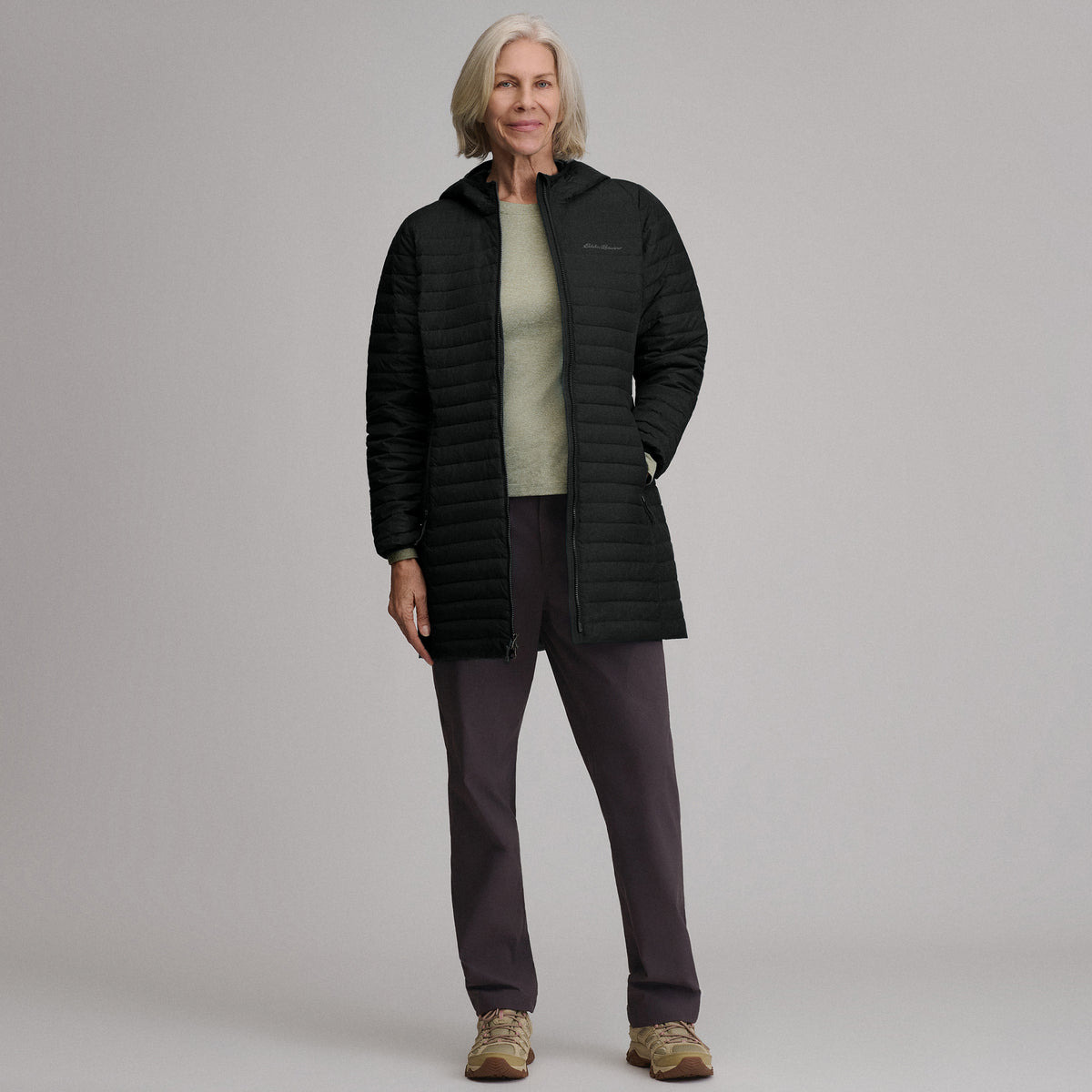 Women's Microlight Parka-Black-5